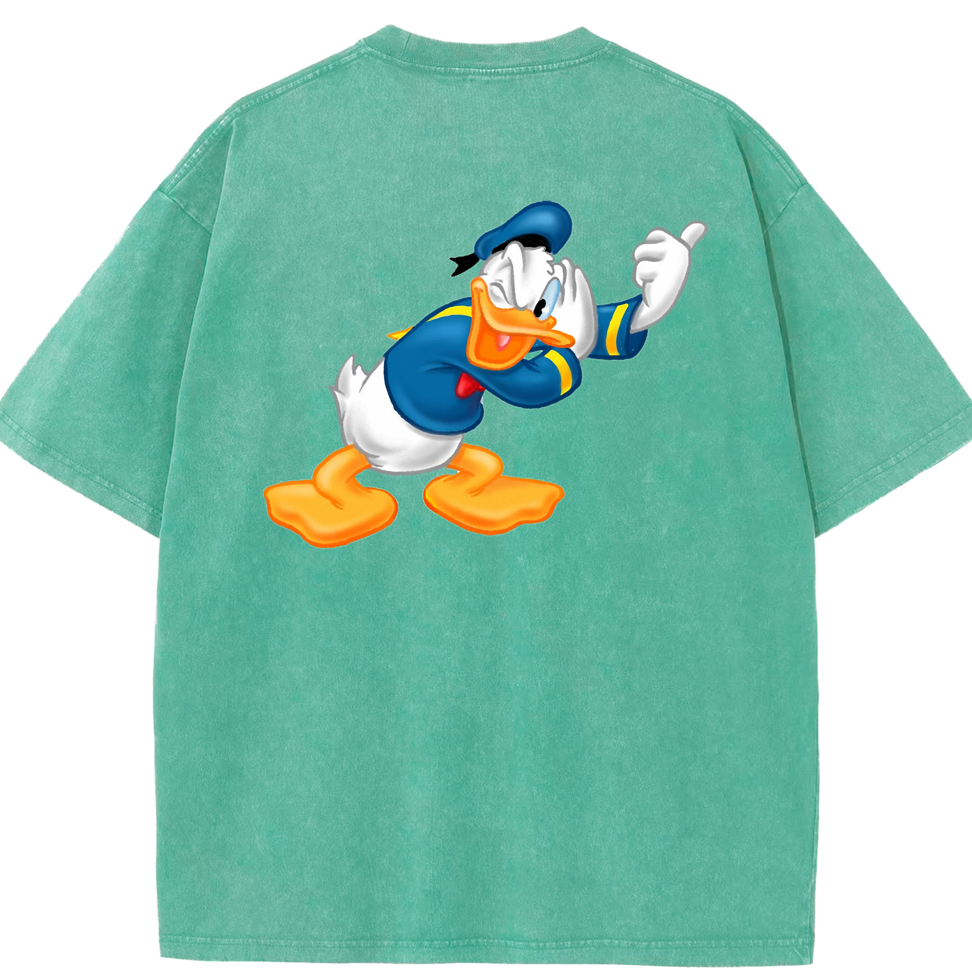 （画像用） ミッキーマウス Mickey Mouse 綿100% ヴィンテージ風 半袖Tシャツ（背面プリント）